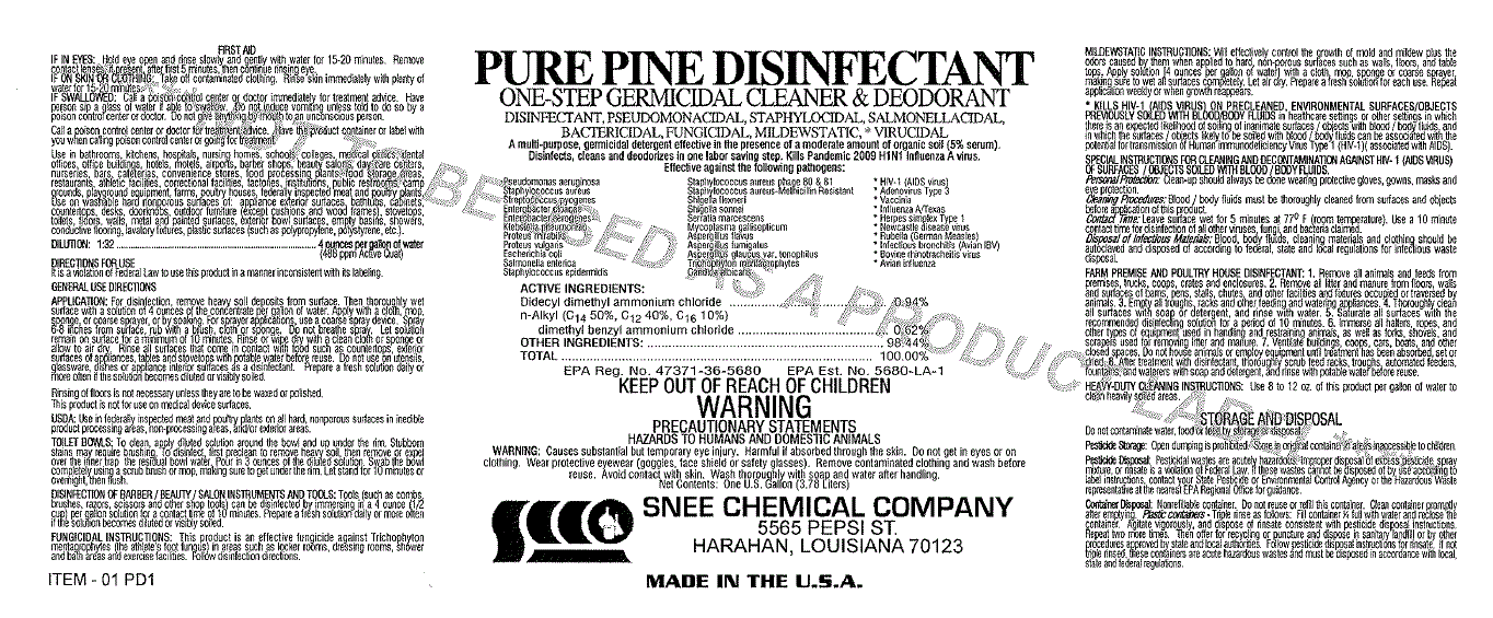 (image for) Pine Disinfectant, case of 4 gallons