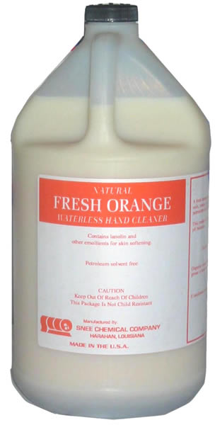 Fresh Orange Waterless Hand Cleaner, 4 Gal Case