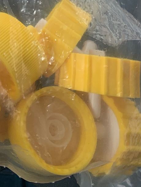 (image for) Hydro Systems Yellow Right Connect, R Angle Barb Cap Assembly