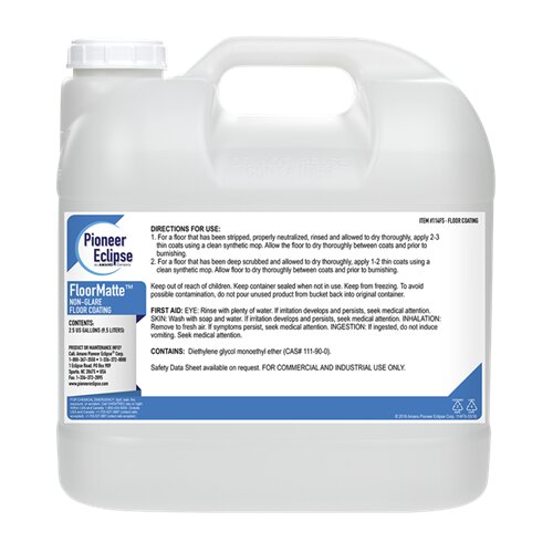 (image for) FloorMatte Non-Glare Floor Coating, 2 x 2.5 gal per case