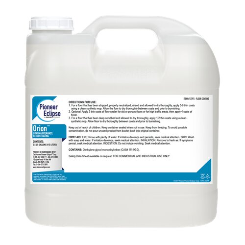 (image for) Orion Low Maintenance Floor Coating, 2 x 2.5 gal per case