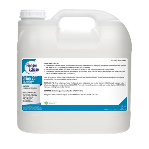 (image for) Orion 25 Low Maintenance Floor Coating, 2 x 2.5 gal per case