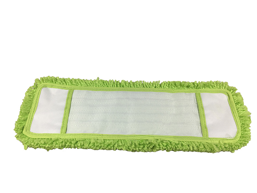 (image for) 18" x 5" Microfiber Pocket Mop Green, case of 12