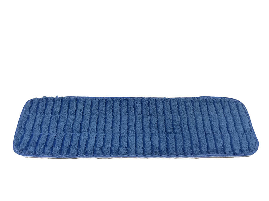 (image for) 18" Microfiber Flat Wet Mop Blue, case of 12