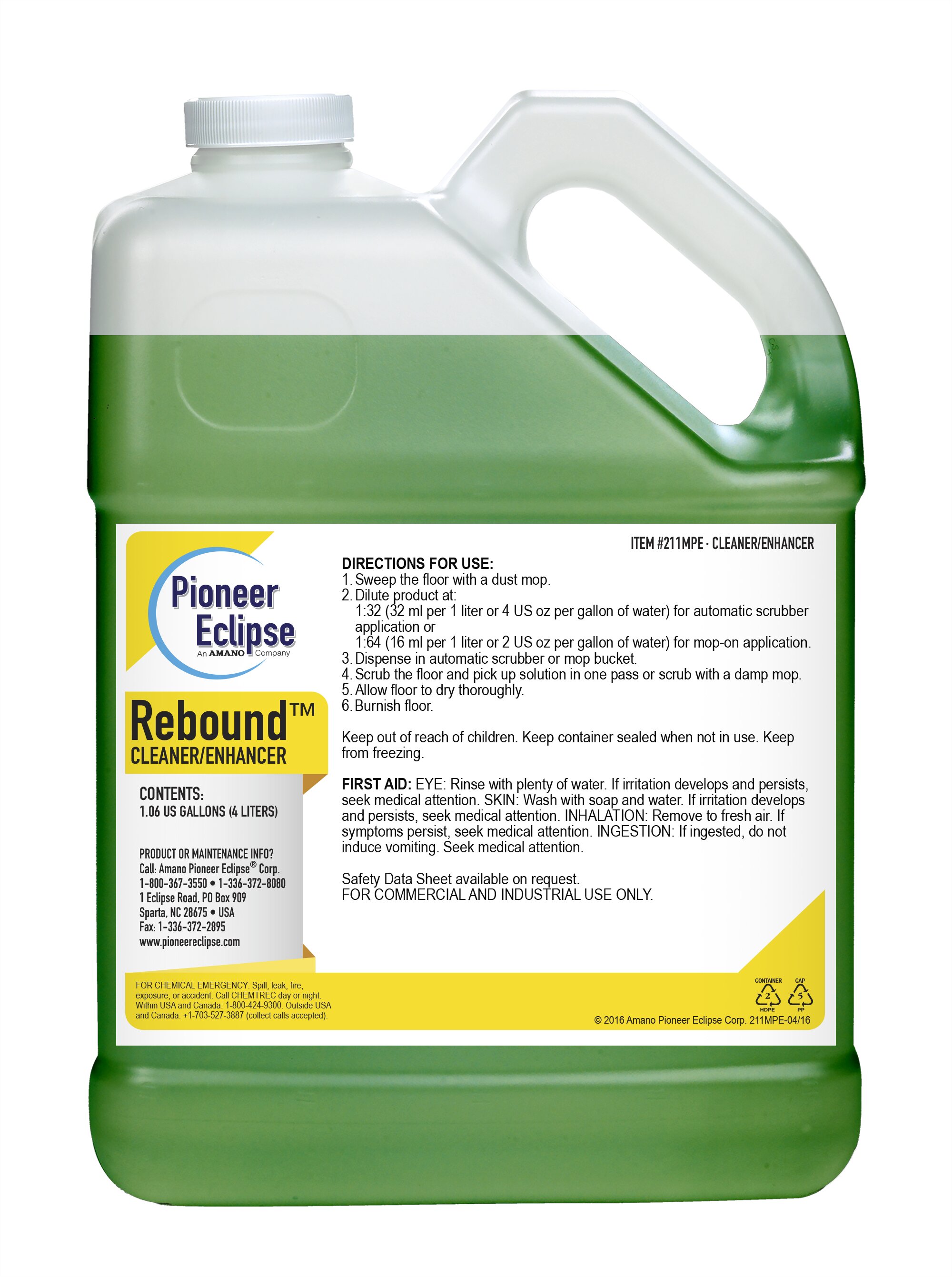 (image for) ReBound Floor Cleaner & Enhancer, 4 x 1.06 gal per case