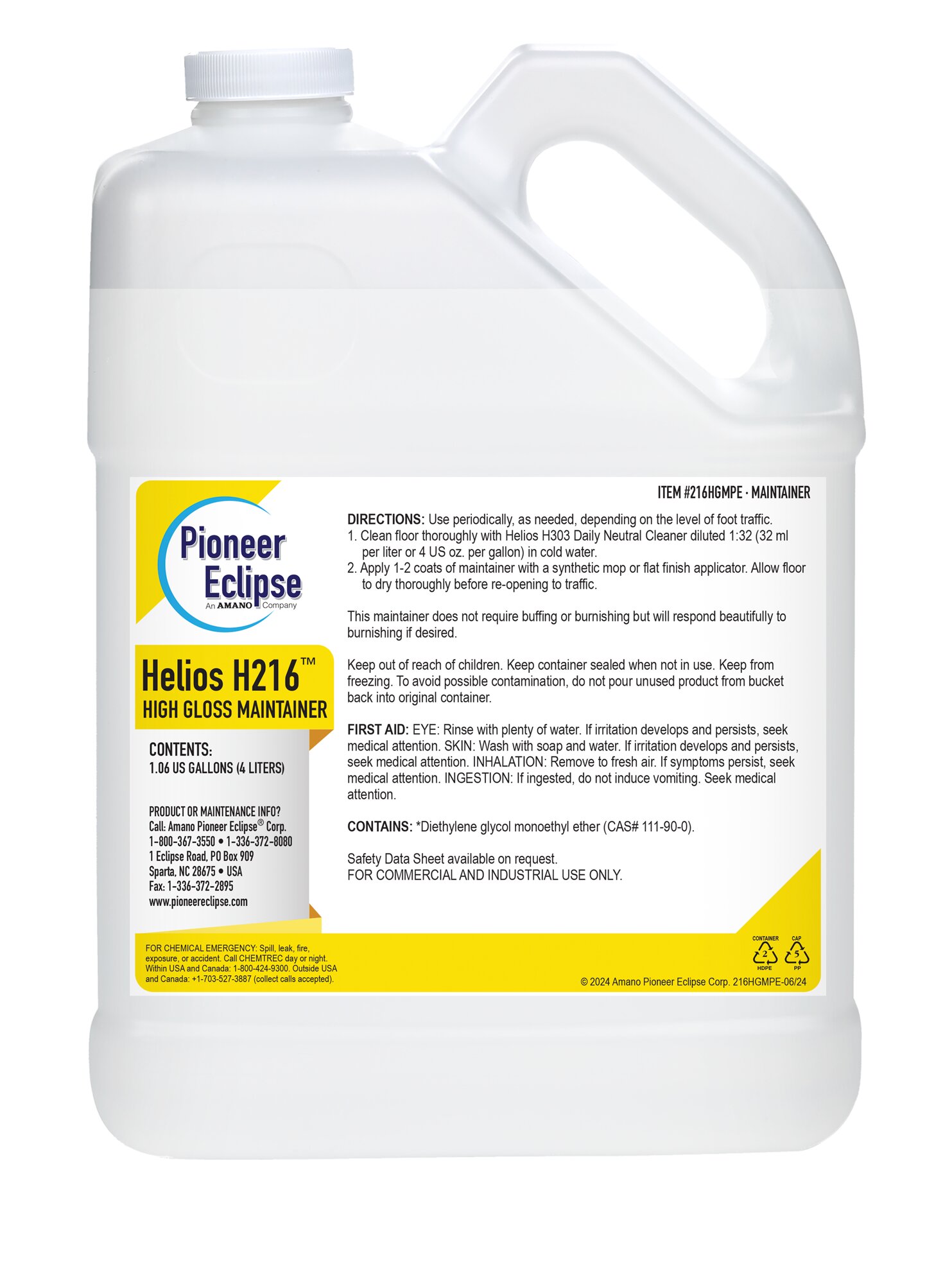 (image for) Helios 216MMPE Matte Maintainer, 4 x 1.06 gal per case