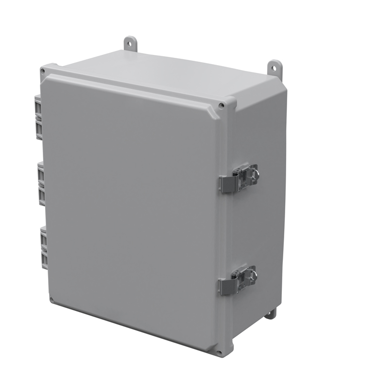 (image for) Lafferty Enclosure, Plastic, 14" x 12" x 6", Hinged Screw Lid