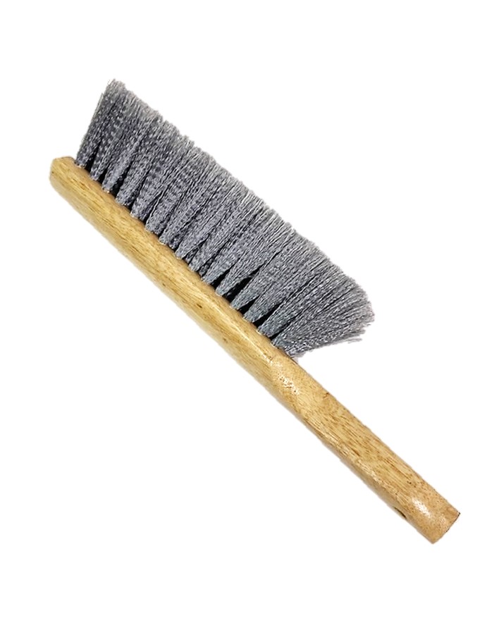 (image for) 8" Flagged Gray Poly Counter Brush with Wood Block