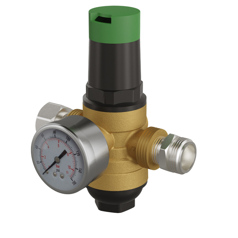 (image for) Lafferty Regulator, Water, 1/2" W/ GHF & Gauge