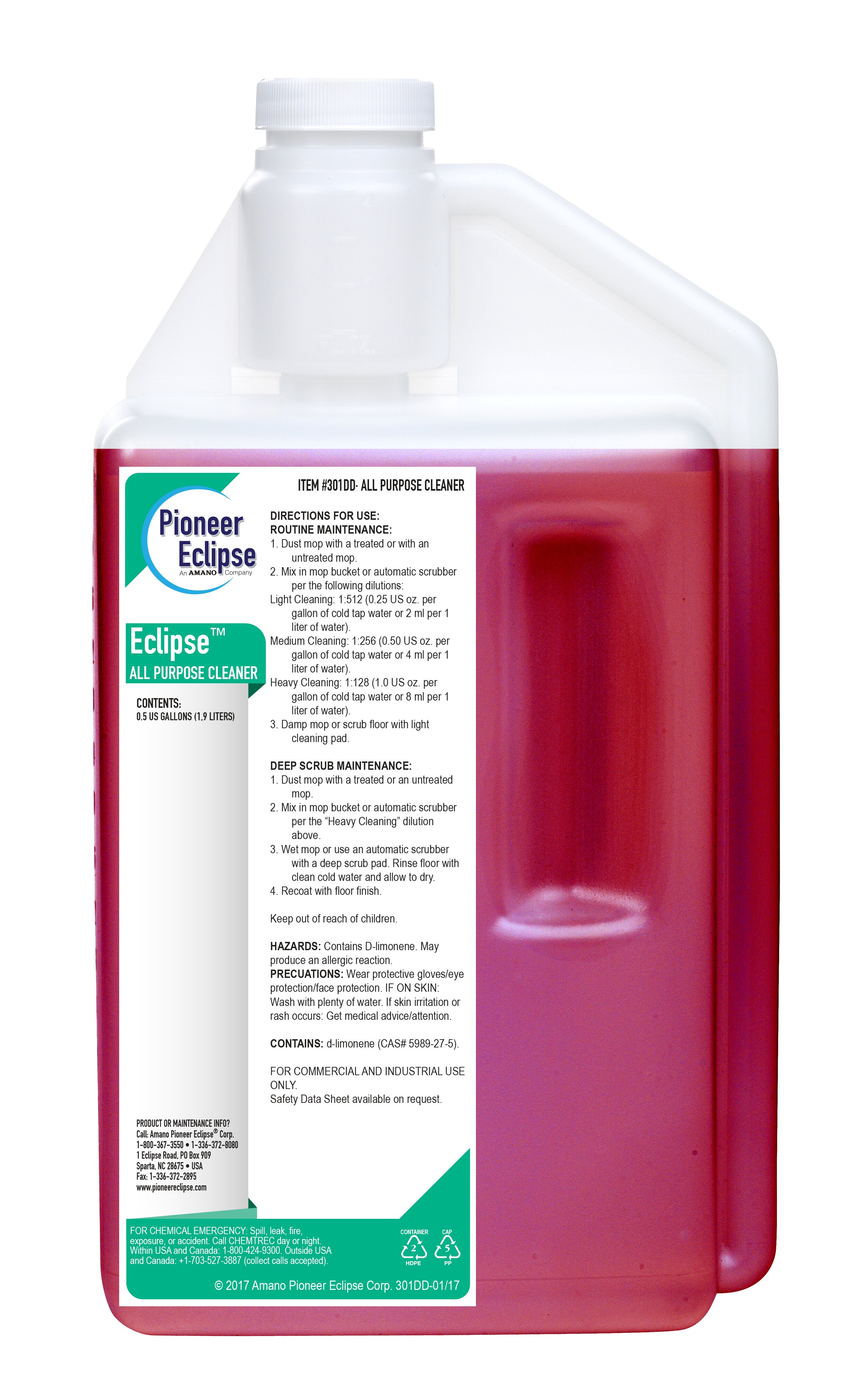 (image for) Eclipse Neutral All Purpose Cleaner, 3 x 64 oz per case