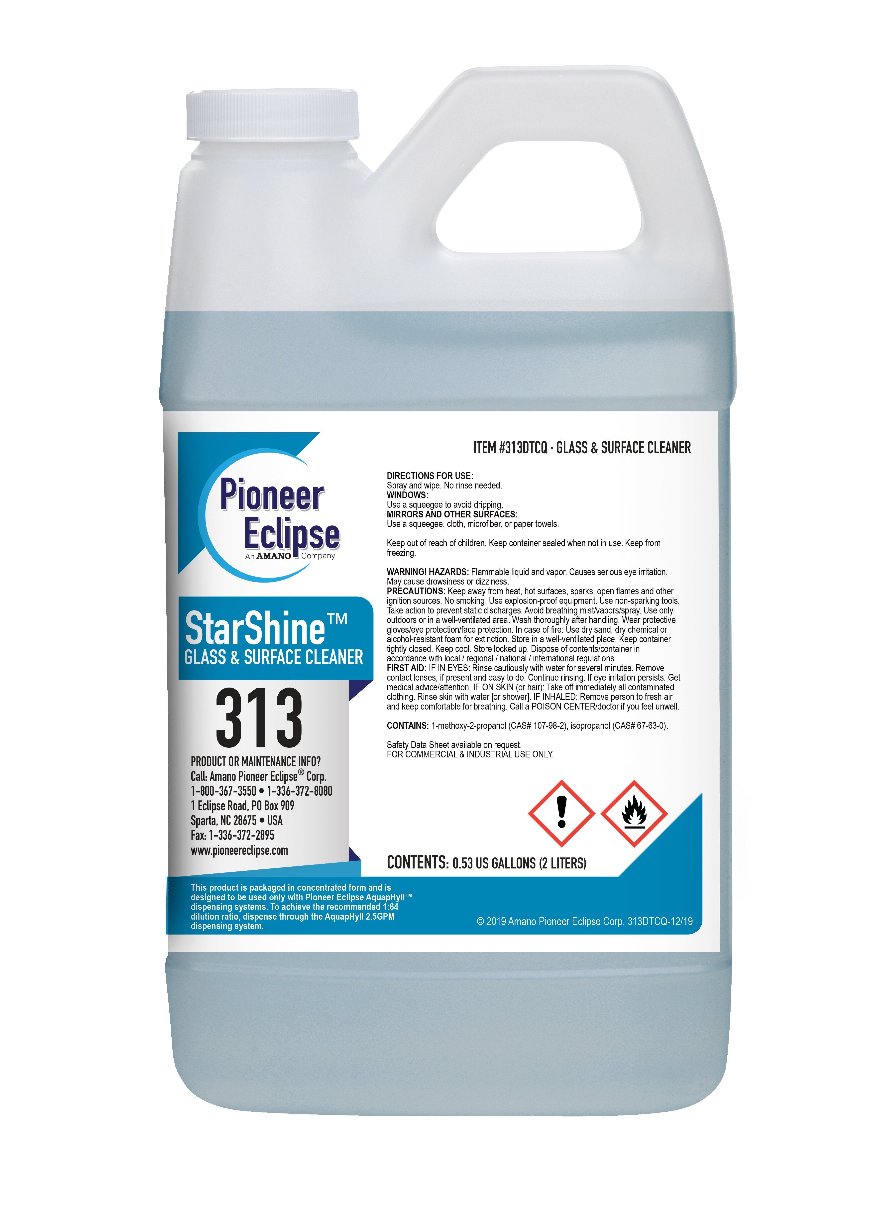 (image for) StarShine Glass & Surface Cleaner, 4 x .53 gal per case
