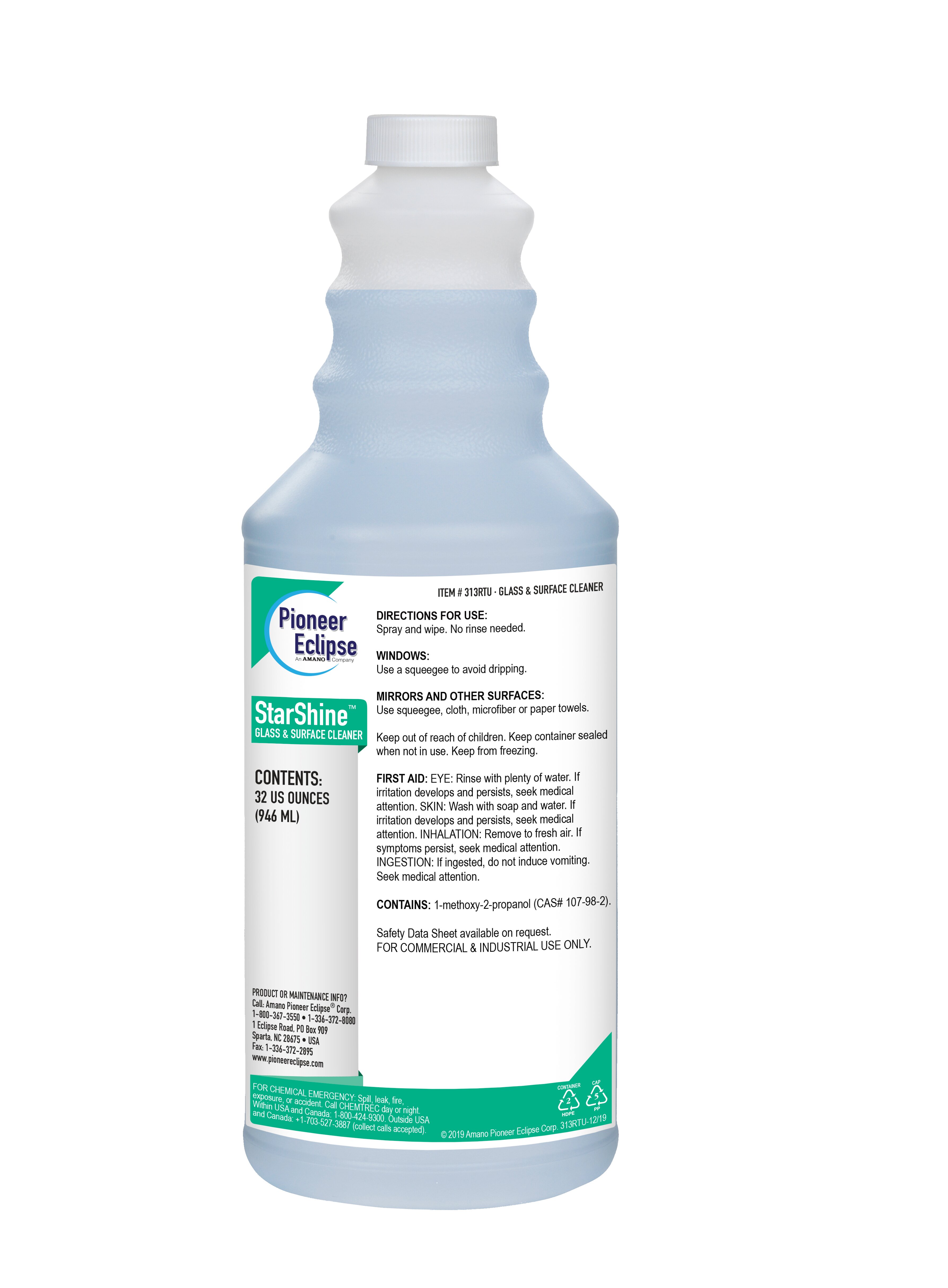 (image for) StarShine Glass & Surface Cleaner, 12 x 32 oz per case