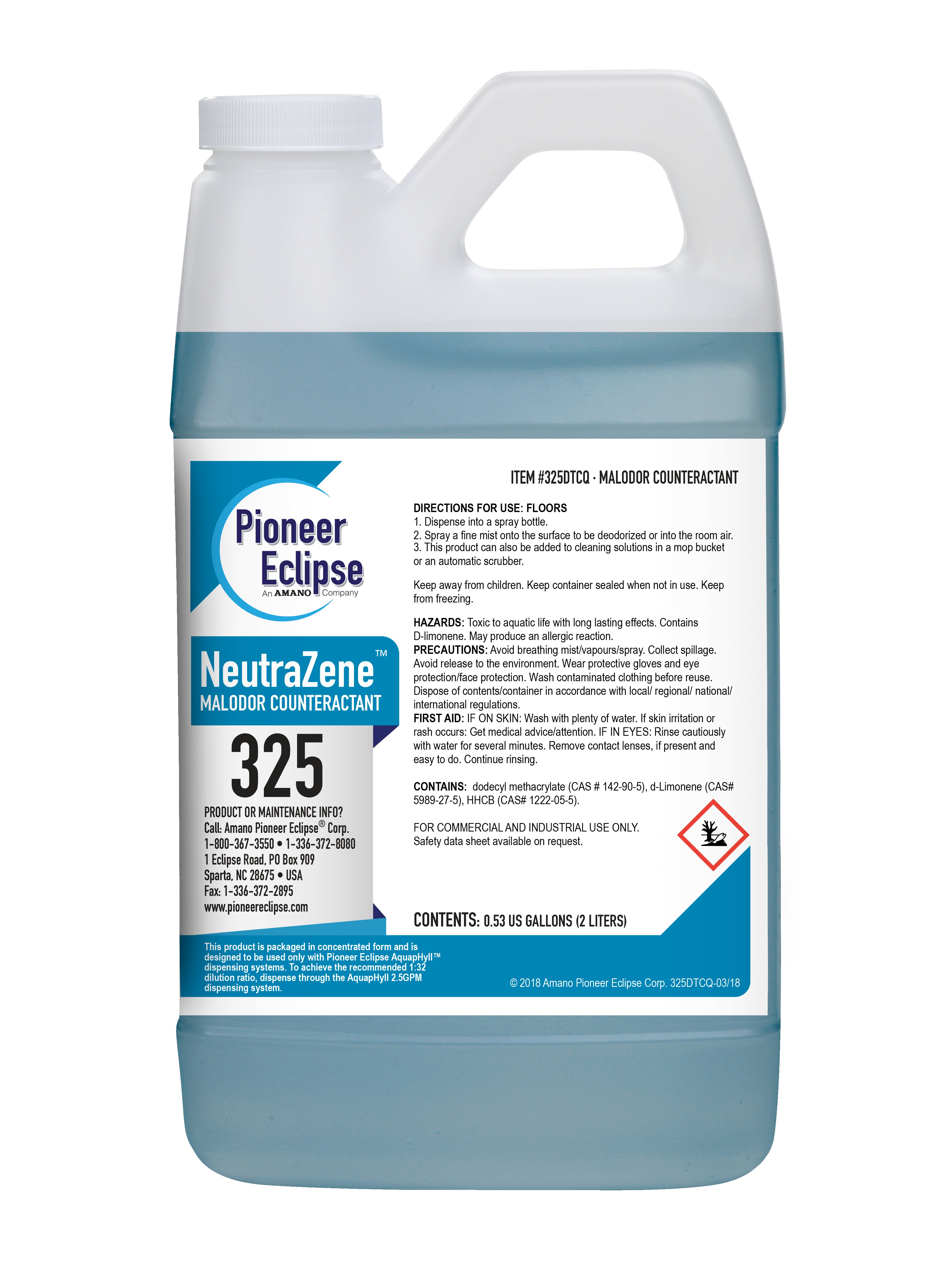 (image for) NeutraZene Malodor Counteractant, 4 x .53 gal per case