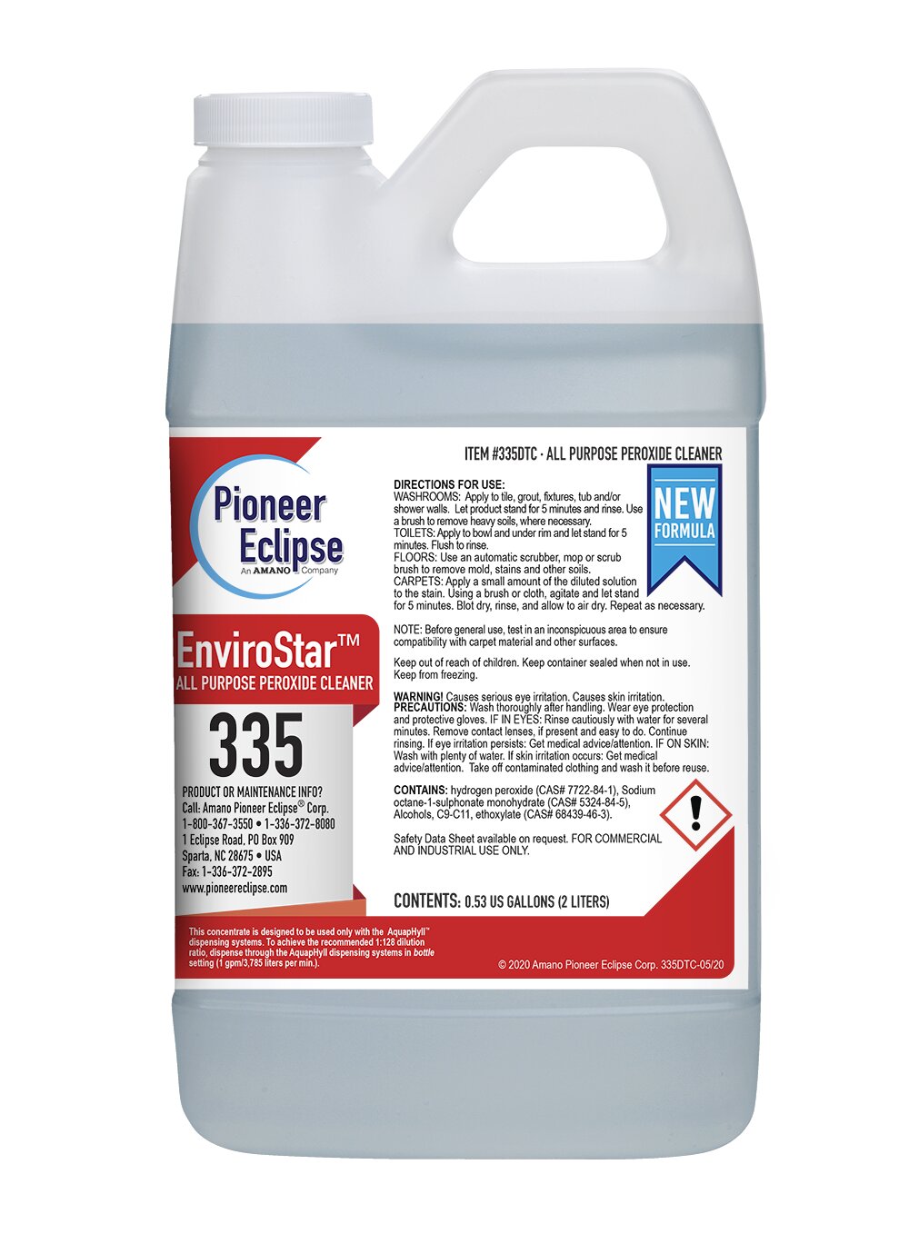 (image for) EnviroStar All Purpose Peroxide Cleaner, 4 x .53 gal per case
