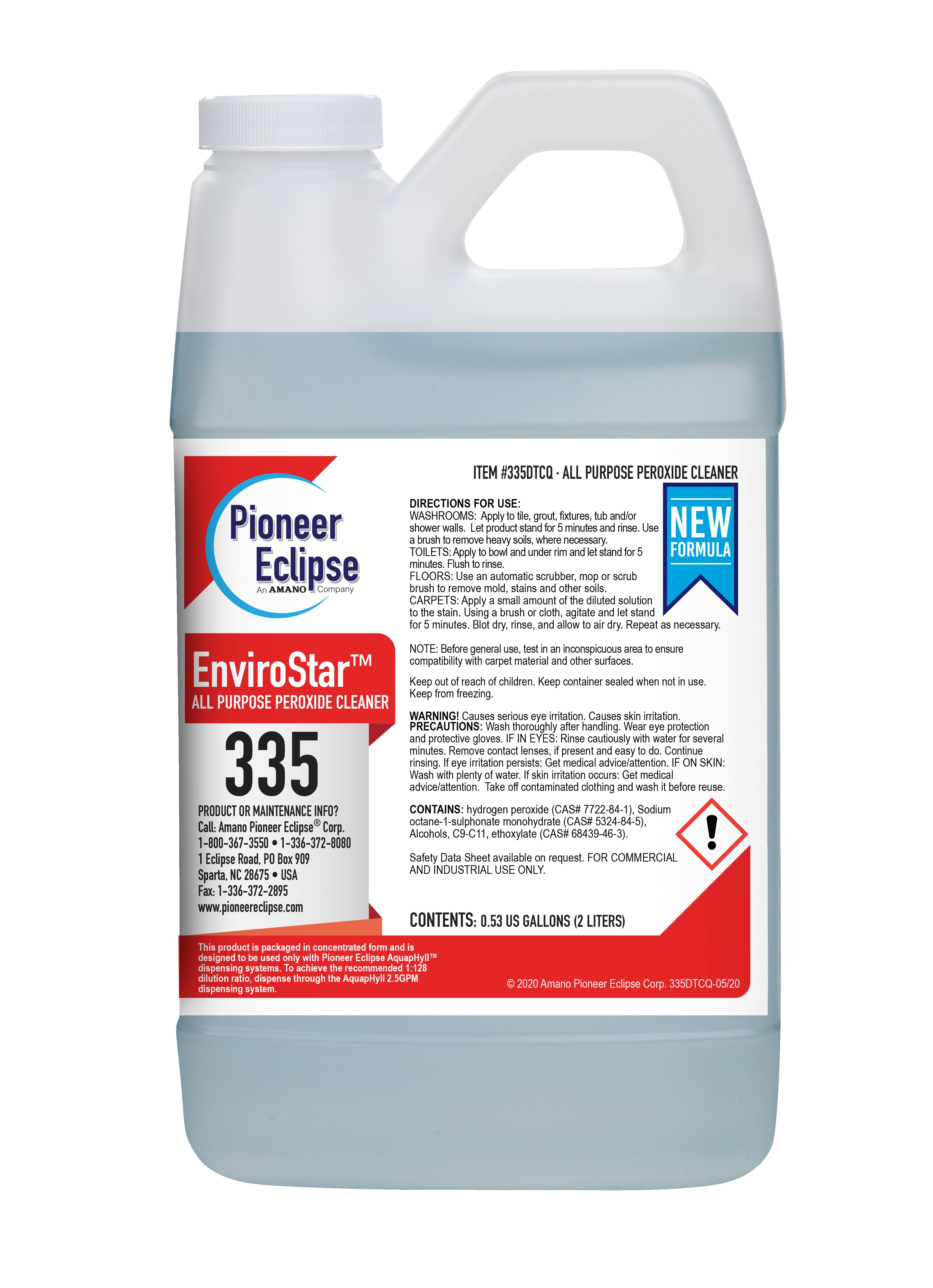(image for) EnviroStar All Purpose Peroxide Cleaner, 4 x .53 gal per case
