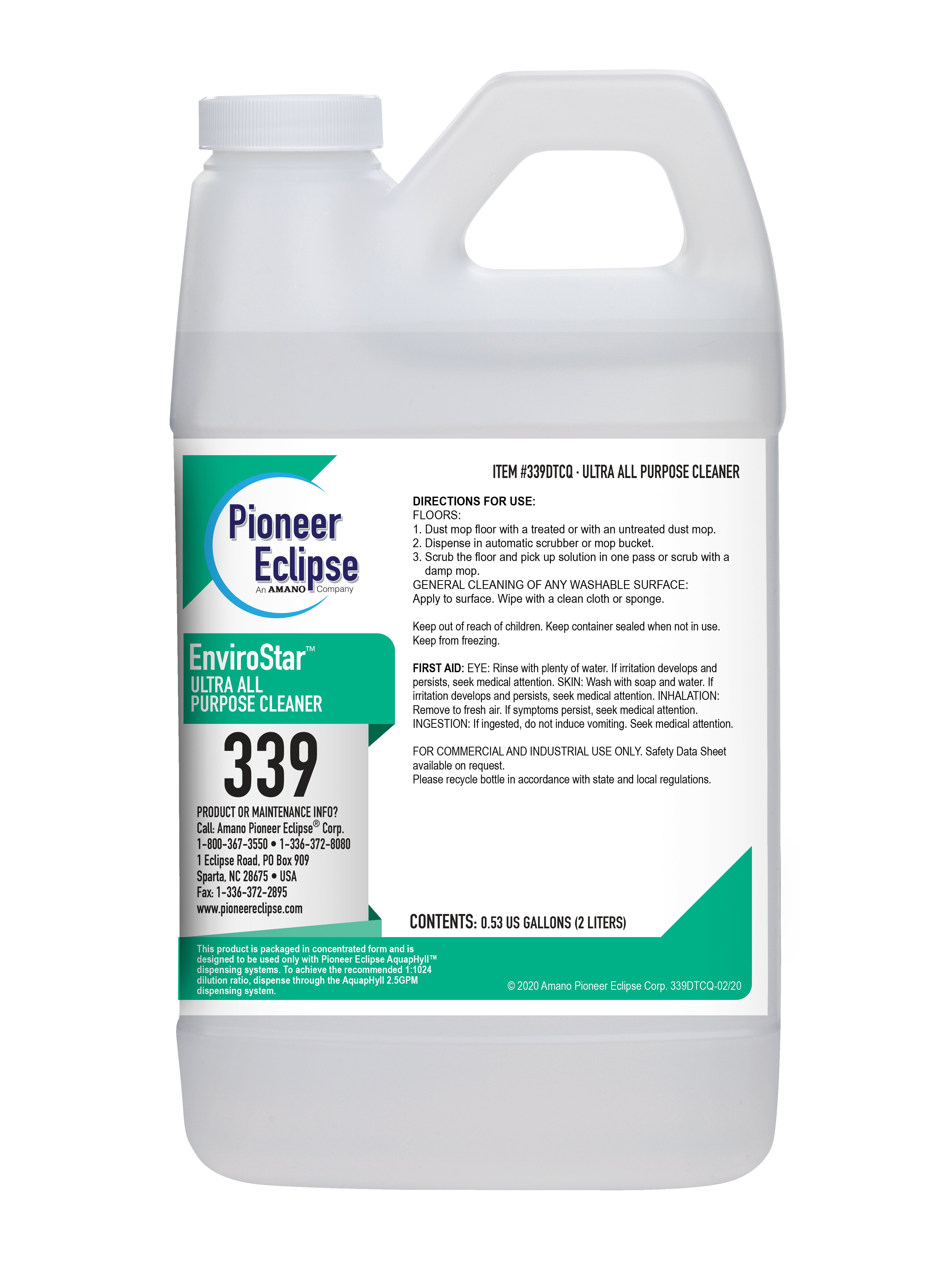 (image for) EnviroStar Ultra All Purpose Cleaner, 4 x .53 gal per case