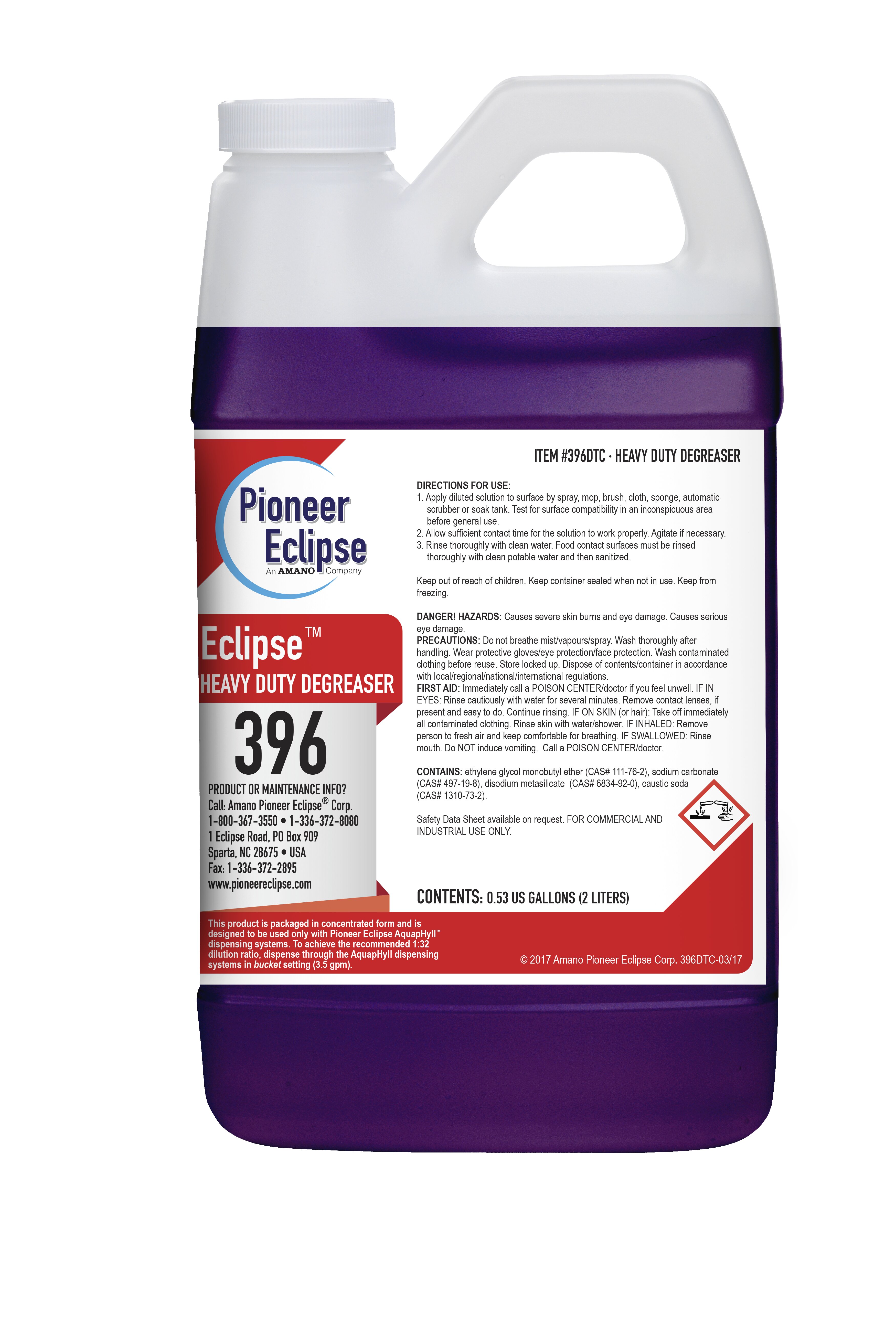 (image for) Eclipse Heavy Duty Degreaser, 4 x .53 gal per case