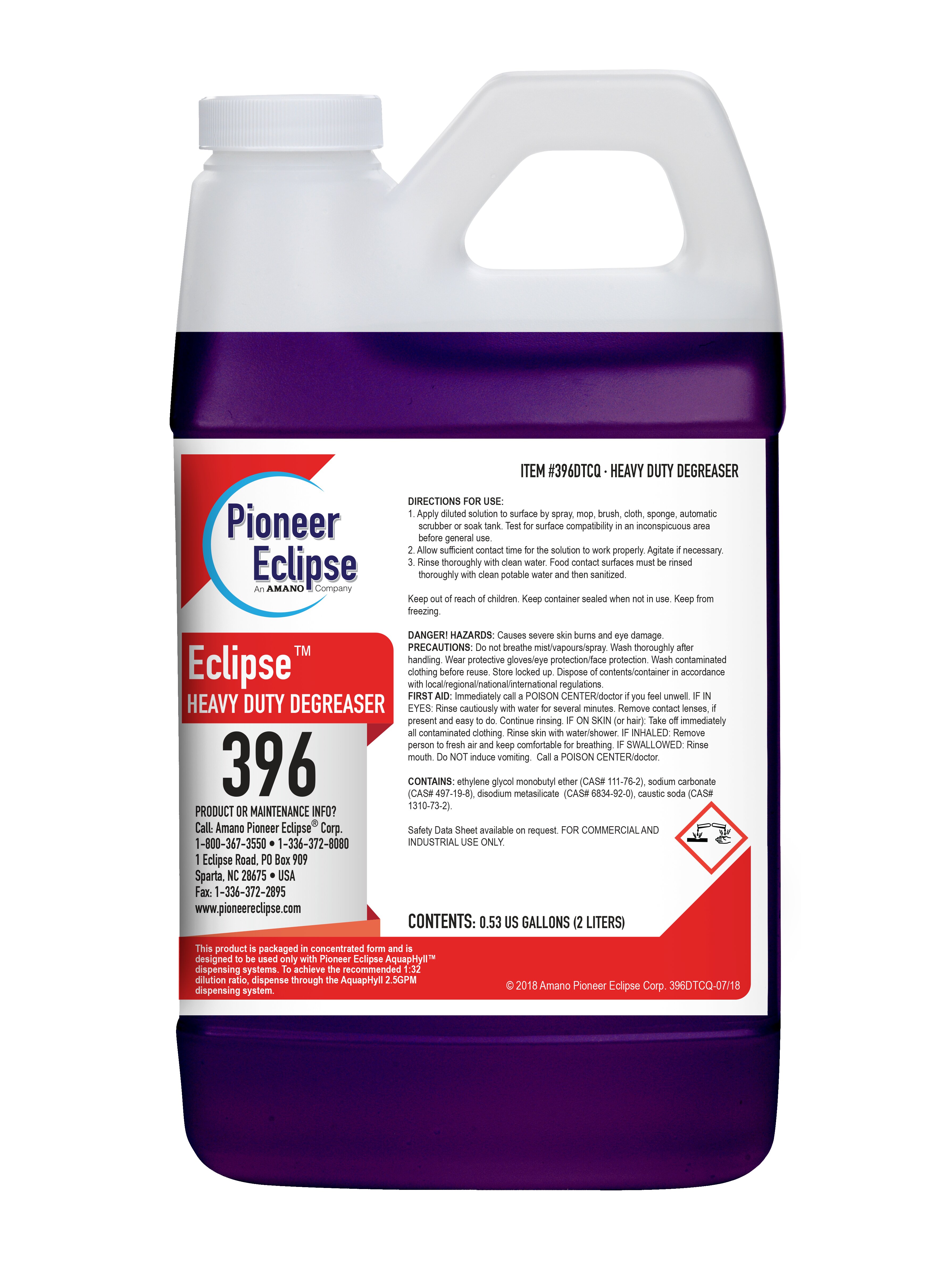 (image for) Eclipse Heavy Duty Degreaser, 4 x .53 gal per case