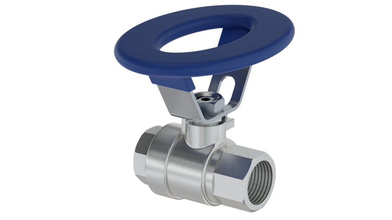 (image for) Lafferty Ball Valve, SS, 1/2" FF, Round Handle