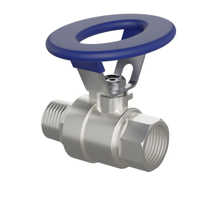 (image for) Lafferty Ball Valve, SS, 3/4" FM Round Handle