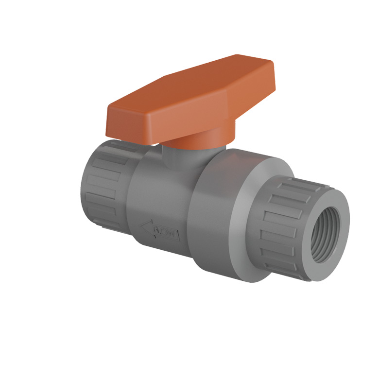 (image for) Lafferty Ball Valve, PVC, 1/2" FF