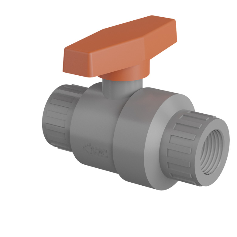 (image for) Lafferty Ball Valve, PVC, 3/4" FF