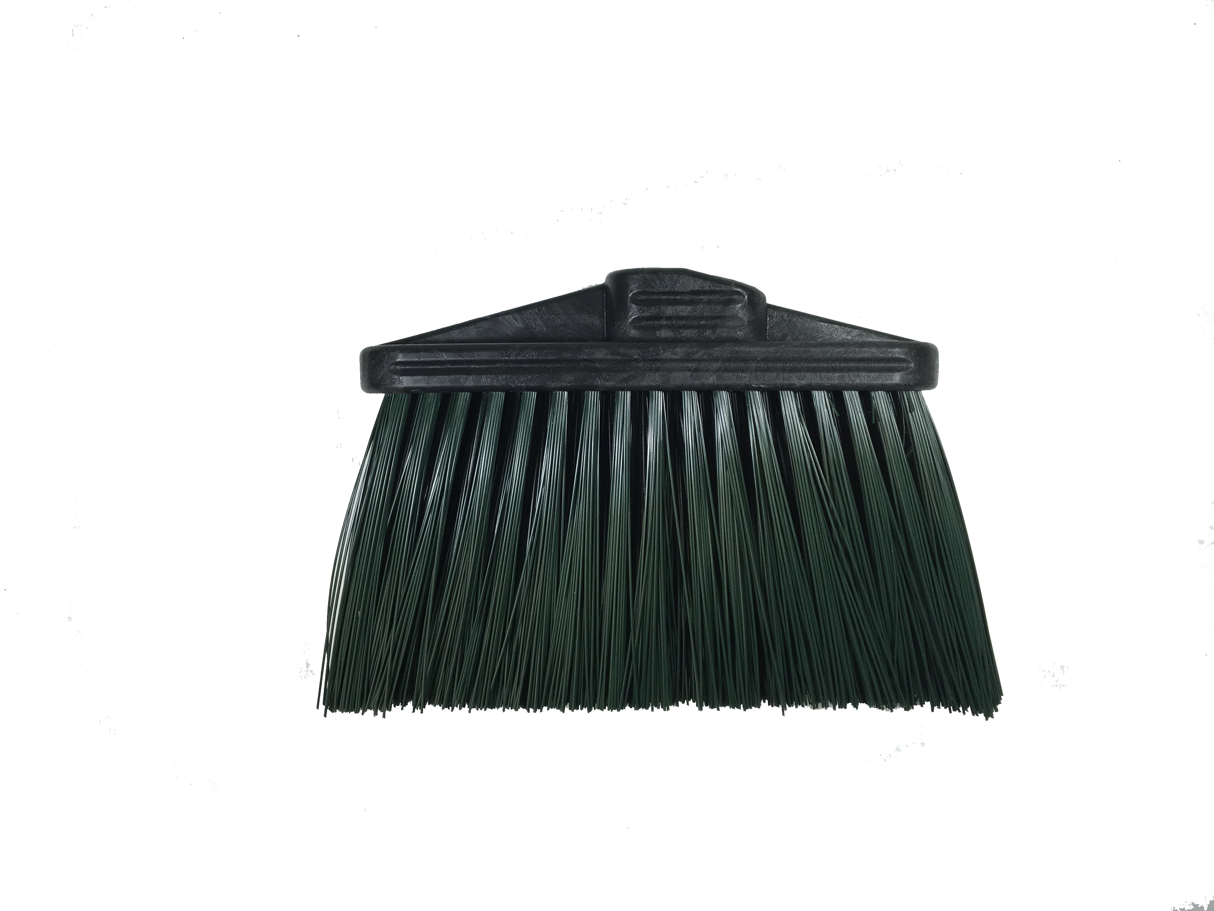 (image for) LIGHT SWEEP UPRIGHT BROOM STIFF - 5" TRIM GREEN - HEAD ONLY, CASE OF 12