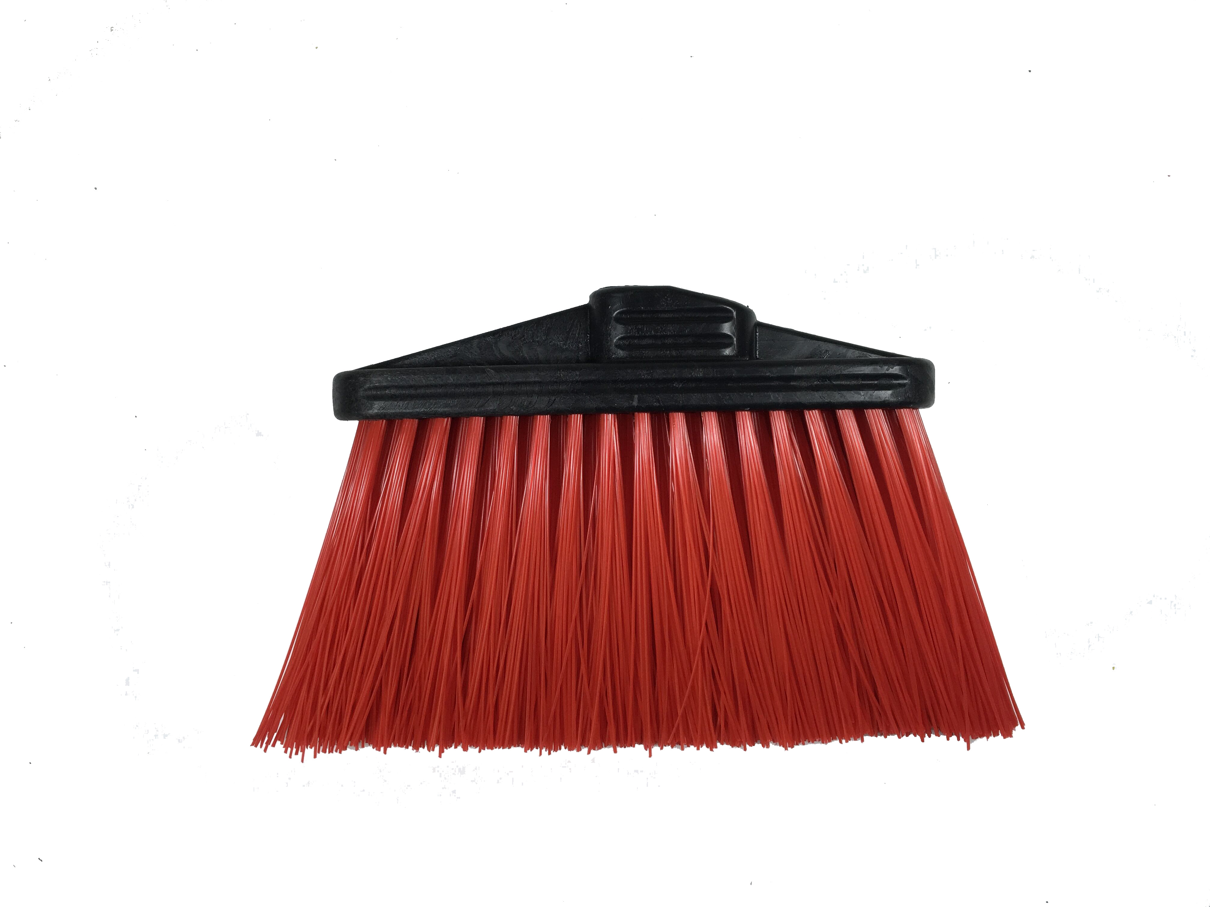 (image for) LIGHT SWEEP UPRIGHT BROOM STIFF - 5" TRIM RED - HEAD ONLY, CASE OF 12