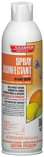 Champion Spray Disinfectant, Citrus Scent, 16.5 oz, case of 12 - Click Image to Close