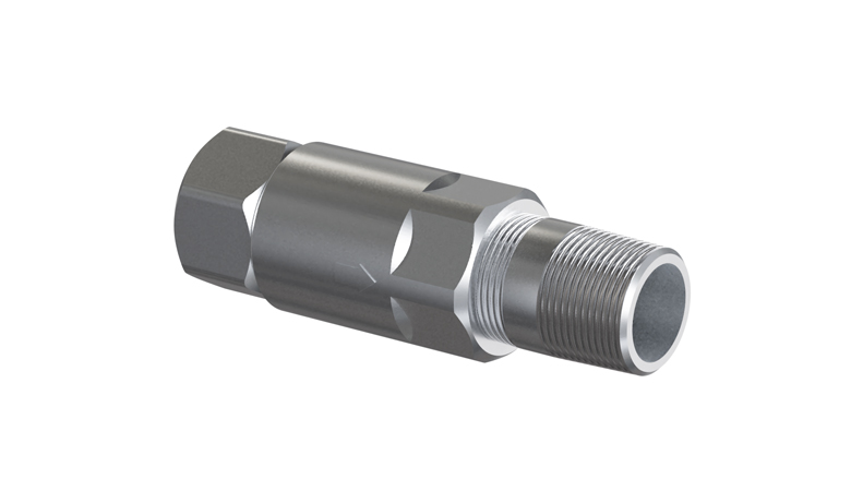 (image for) Lafferty Check Valve, SS, 1/2", MF, Teflon