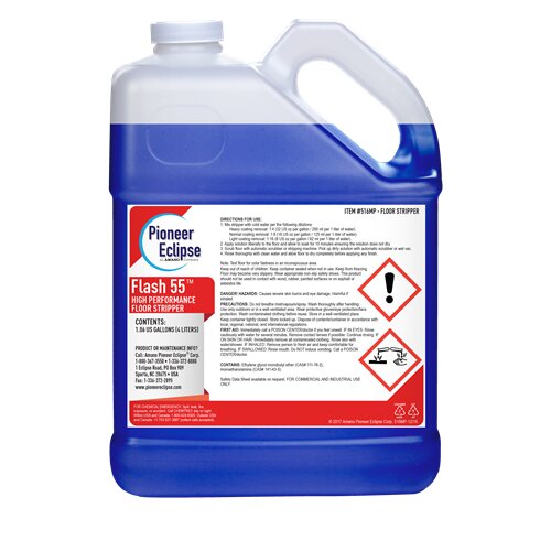 (image for) Flash 55 Low-foaming Floor Stripper, 4 x 1.06 gal per case
