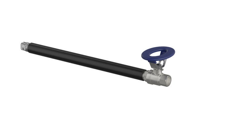 (image for) Lafferty Wand Assembly With 1/2" SS Ball Valve & 40100 Nozzle