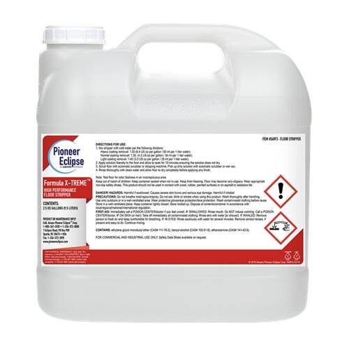 (image for) Formula X-TREME Low-Foaming Floor Stripper, 2 x 2.5 gal per case