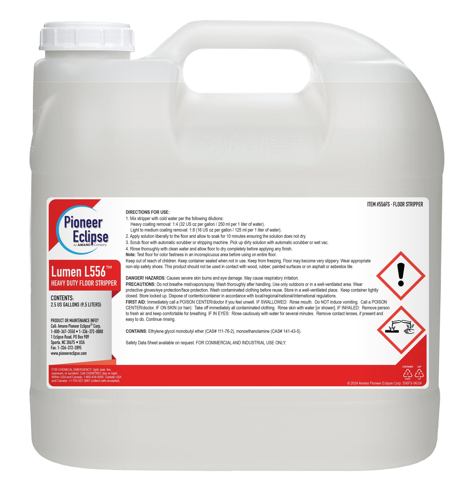 (image for) Lumen L556 Heavy Duty Floor Stripper, 2 x 2.5 gal per case