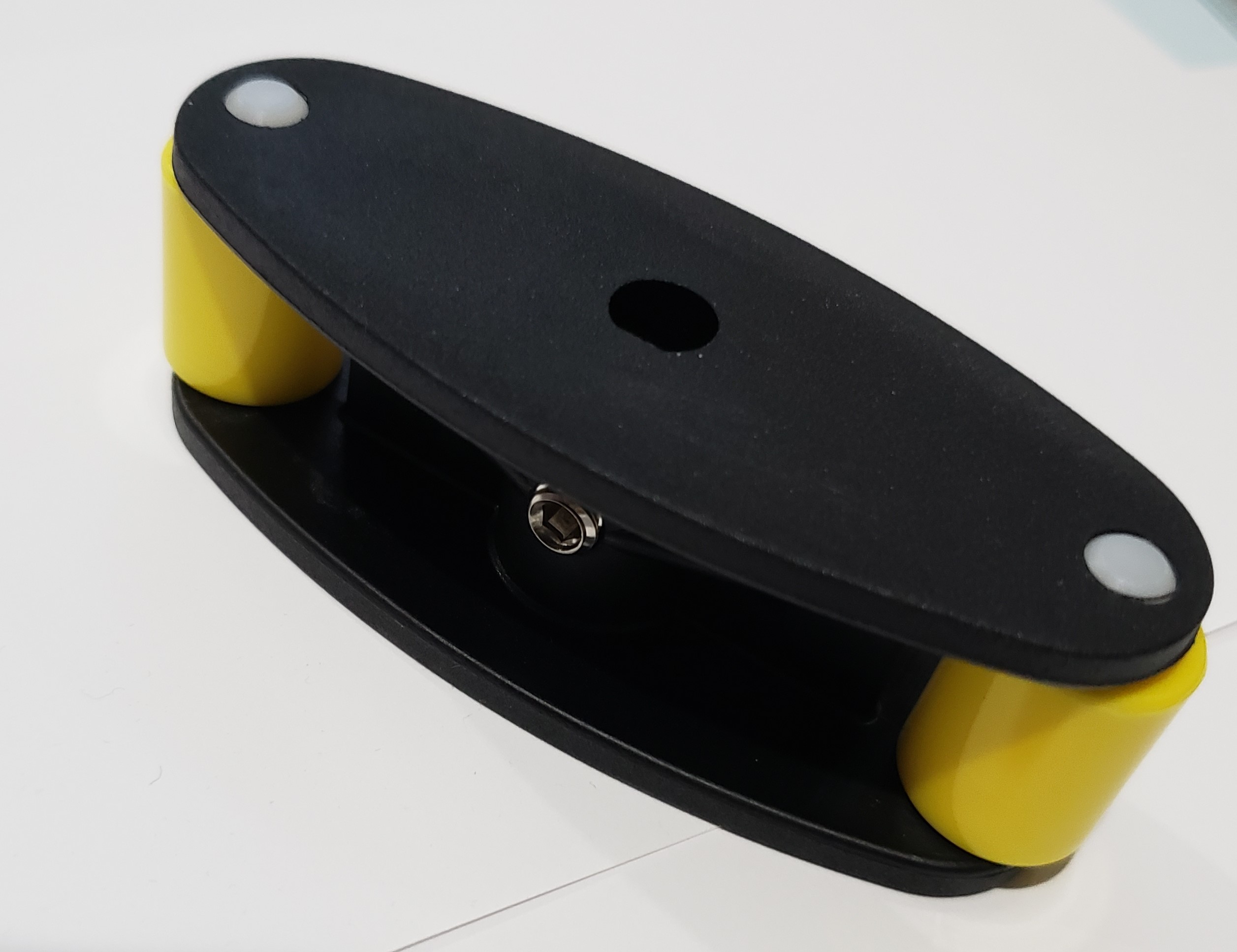 (image for) Knight RB-850 Roller Block Assembly For T-50 / T-66 tubing, 2 Lobe Yellow Rollers