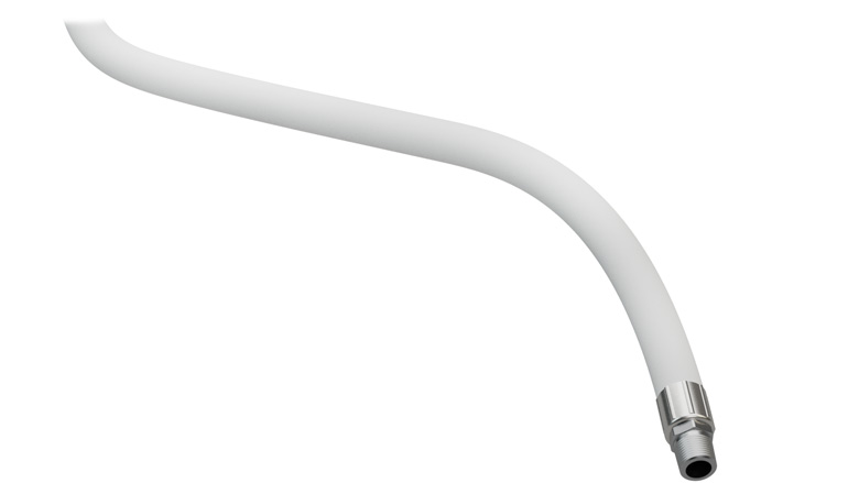 (image for) Lafferty Hose, White, 3/4" x 50', 1/2" MPT (One End)