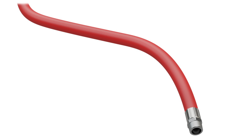 (image for) Lafferty Hose, Red, 3/4" x 50', 3/4" MPT (One End)