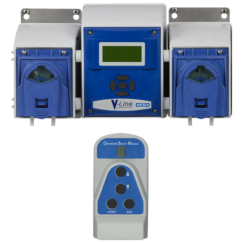 (image for) DEMA V-Line RS Laundry Dispenser, Two Product w/Remote