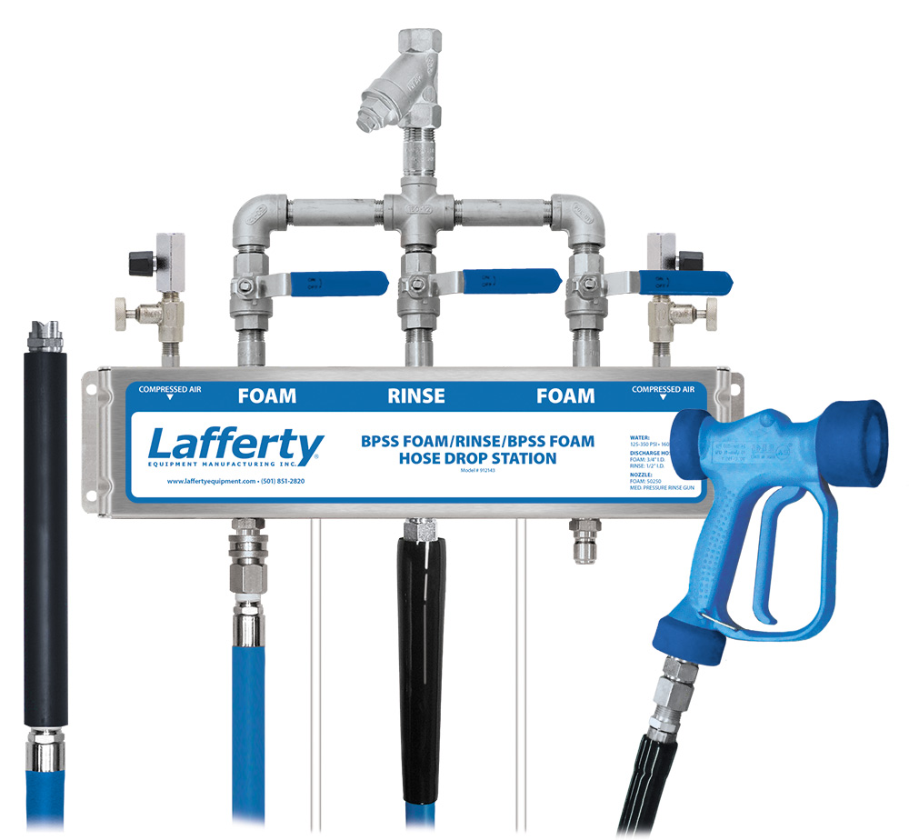 (image for) Lafferty BPSS Foam / Rinse / BPSS Foam Hose Drop Station
