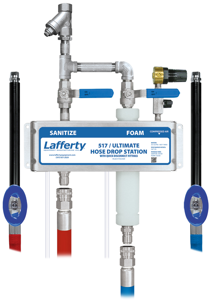 (image for) Lafferty 517 Sanitize / Ultimate Foam Hose Drop Station
