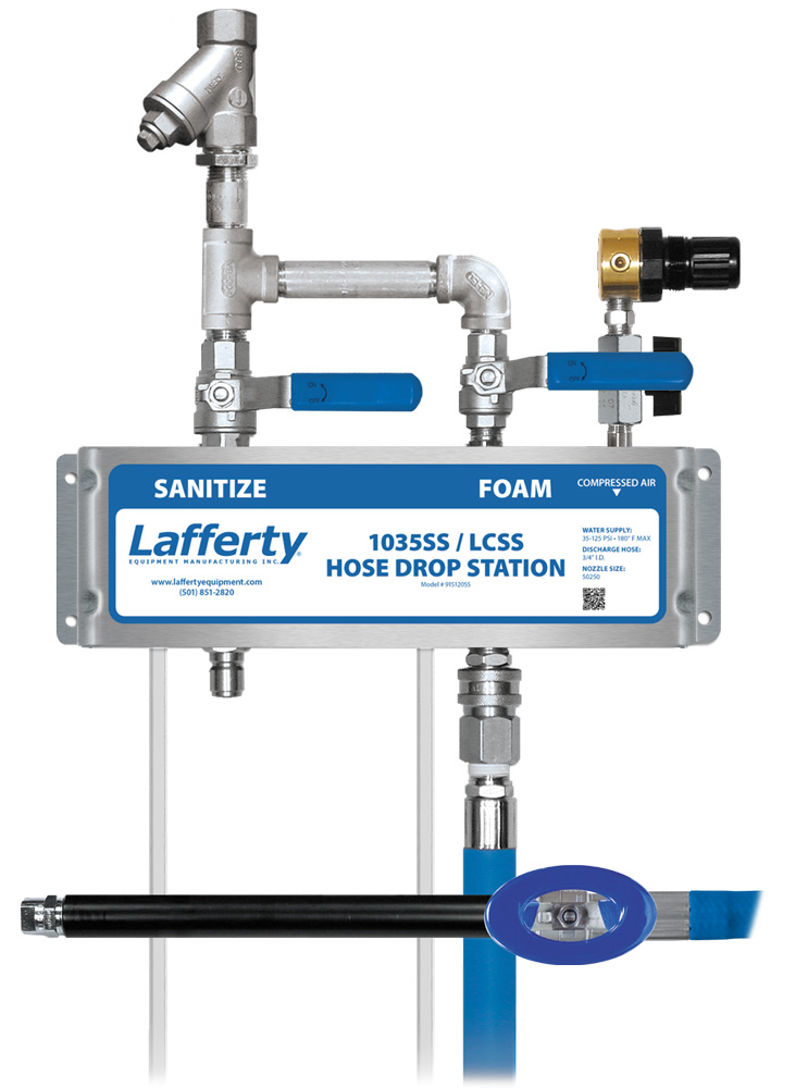 (image for) Lafferty 1035SS Sanitize / LCSS Foam Hose Drop Station