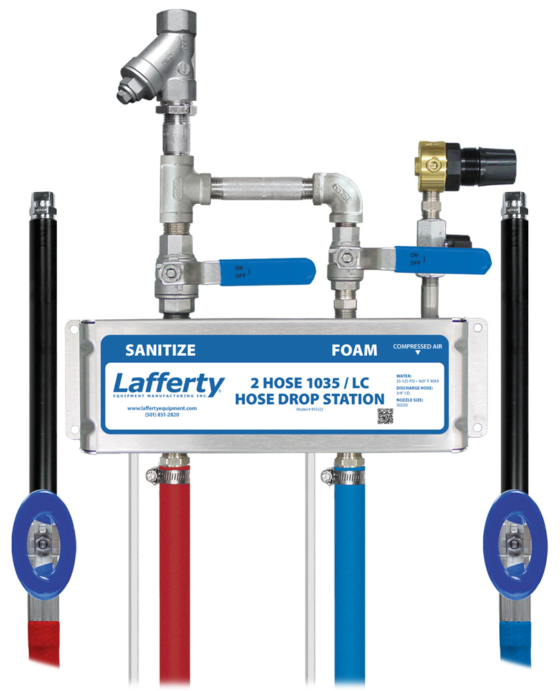 (image for) Lafferty 2- Hose 1035 Sanitize / LC Foam Hose Drop Station