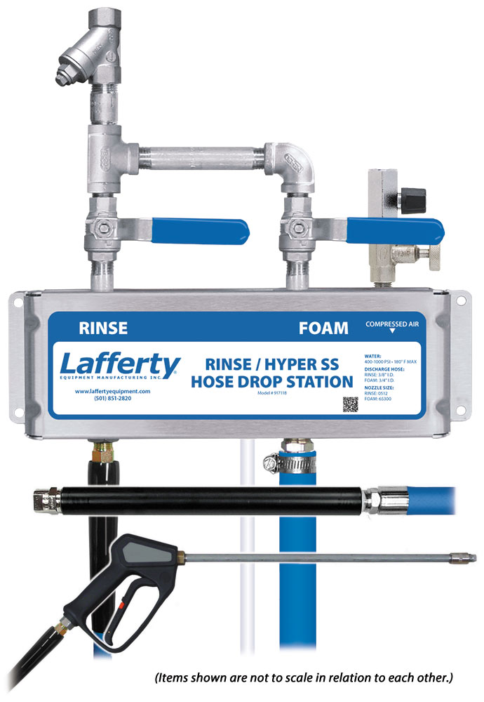 (image for) Lafferty Rinse / Hyper SS Foam Hose Drop Station