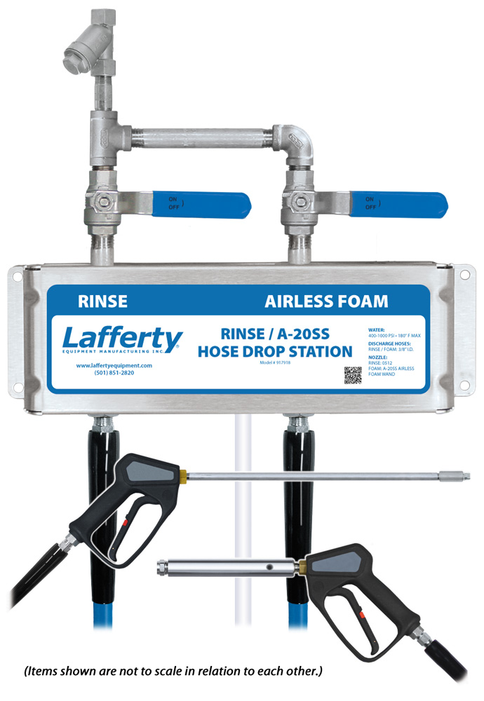 (image for) Lafferty Rinse / A-20SS Airless Foam Hose Drop Station