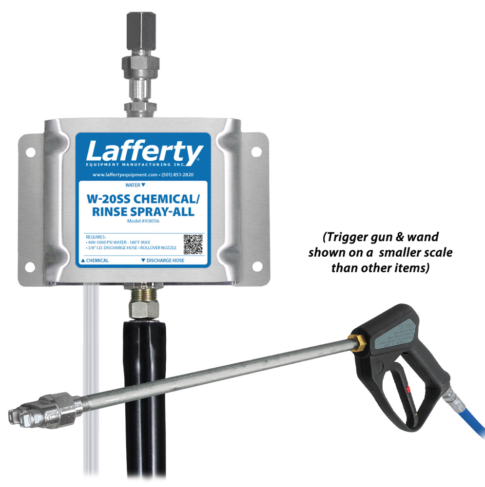 (image for) Lafferty W-20SS Chemical / Rinse Spray-All W/ Rollover Nozzle