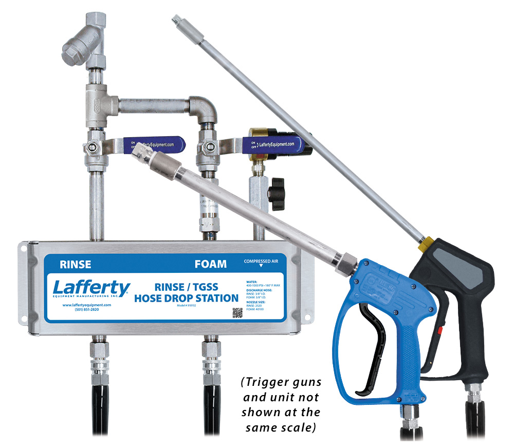 (image for) Lafferty Rinse / TGSS Foam Hose Drop Station
