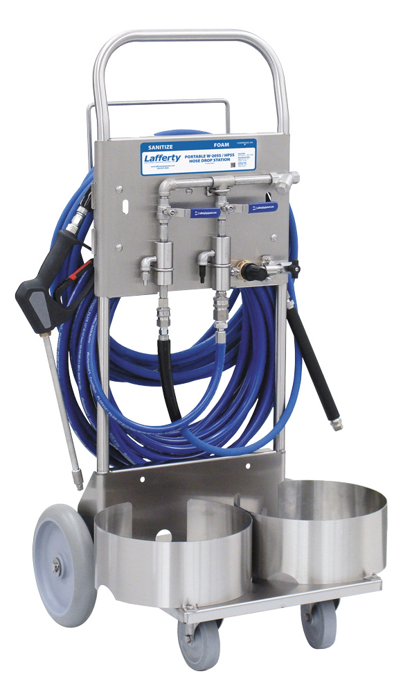(image for) Lafferty Portable W-20SS Sanitize / HPSS Foam Hose Drop Station