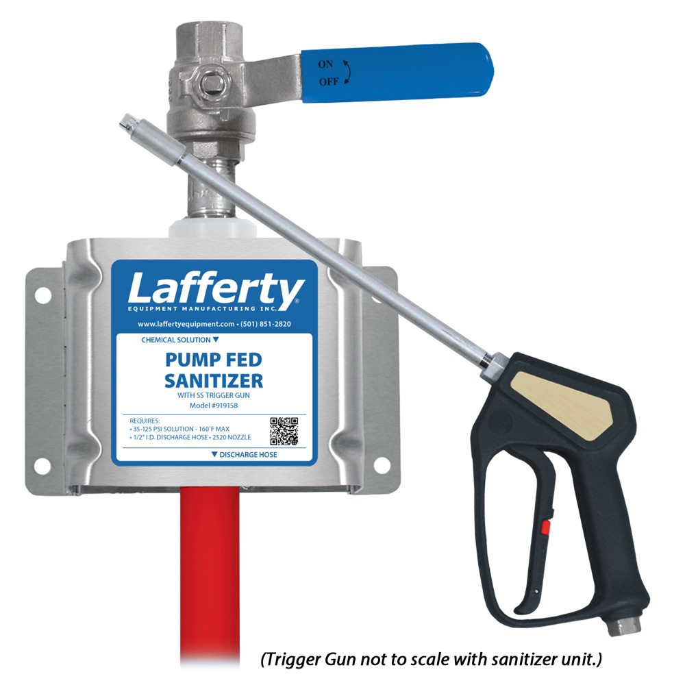 (image for) Lafferty Pump Fed Sanitizer W/ SS Trigger Gun