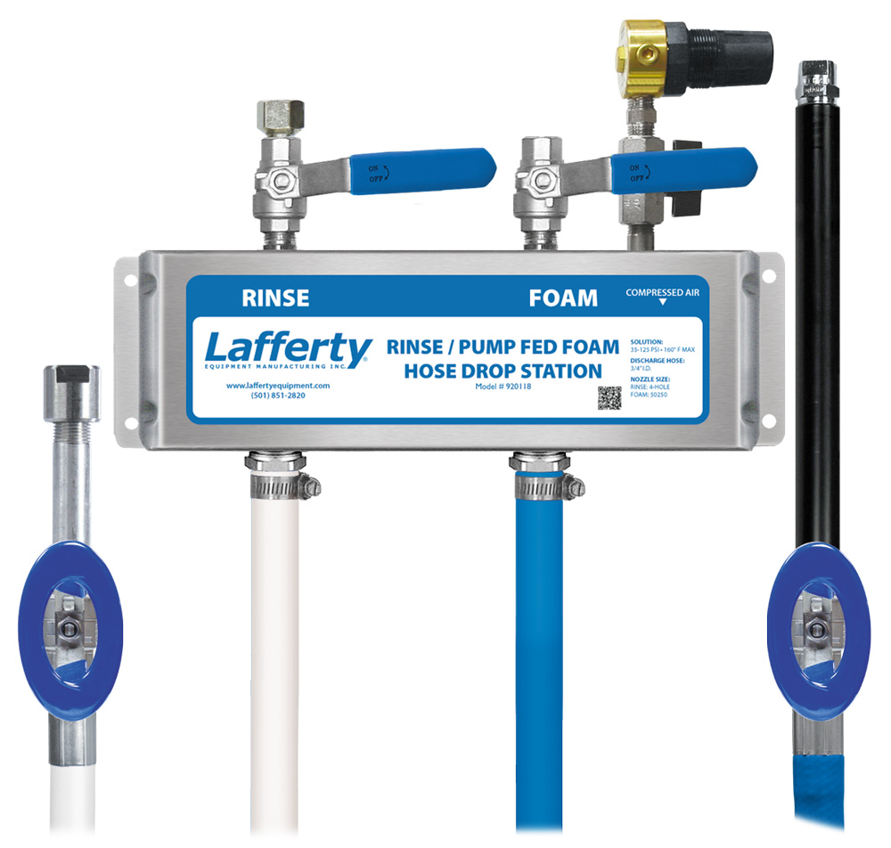 (image for) Lafferty Rinse / Pump Fed Foam Hose Drop Station