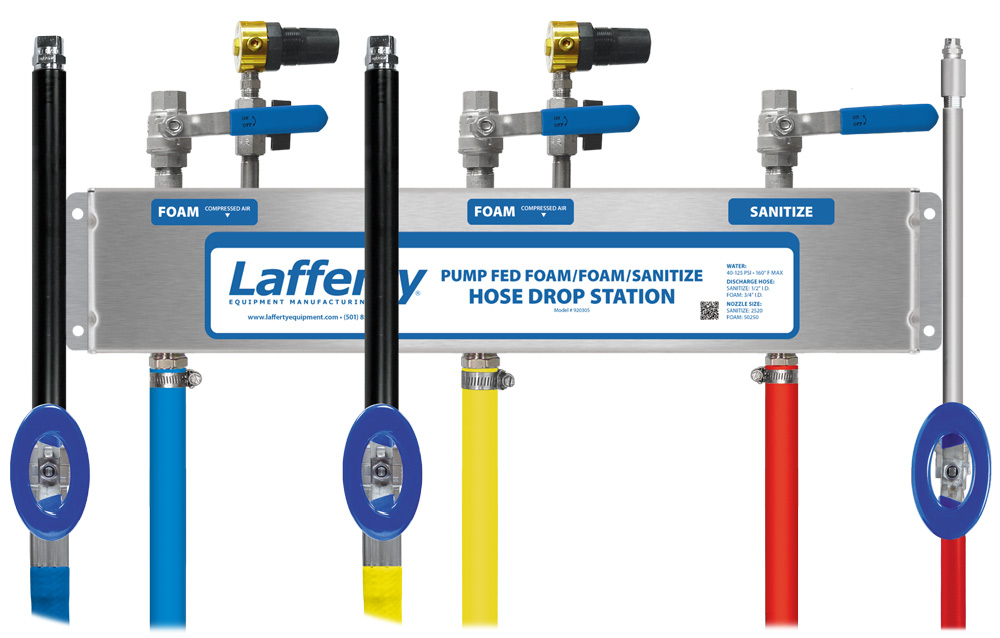 (image for) Lafferty Pump Fed Foam / Rinse / Foam Hose Drop Station